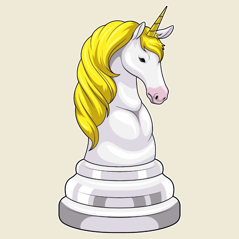 Pièce d’échecs Springer Unicorn Chess