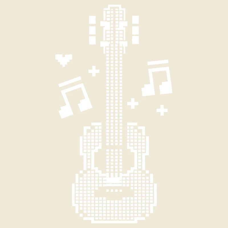 Ukulele Pixel Kunst