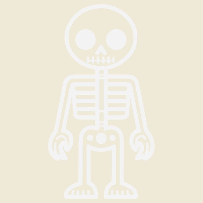 Retro-style skeleton design