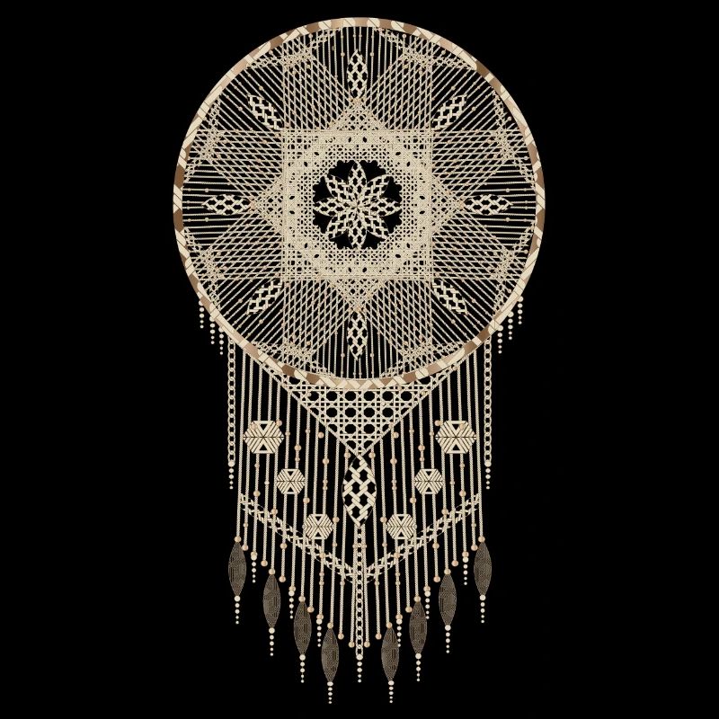 Magical macramé dreamcatcher full of harmony