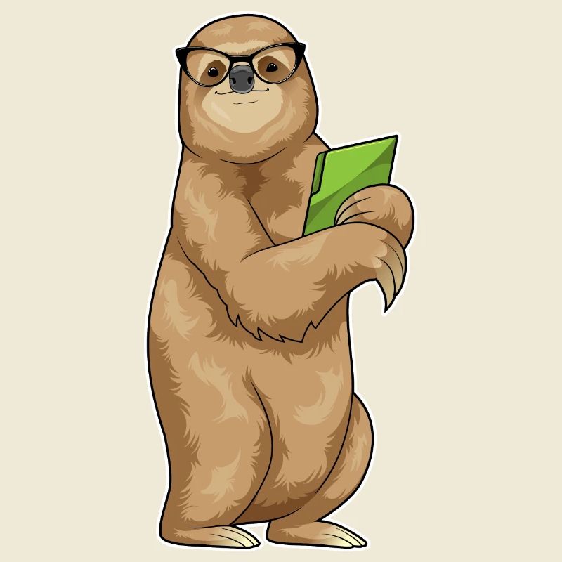 Sloth Secretary Folder Office