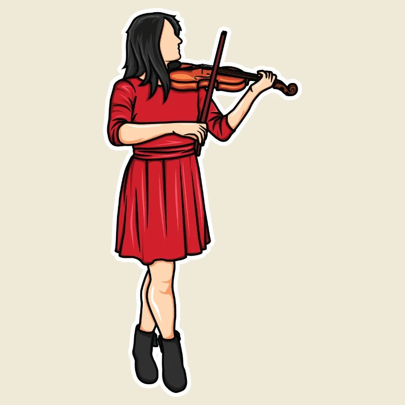 Dessin de violoniste