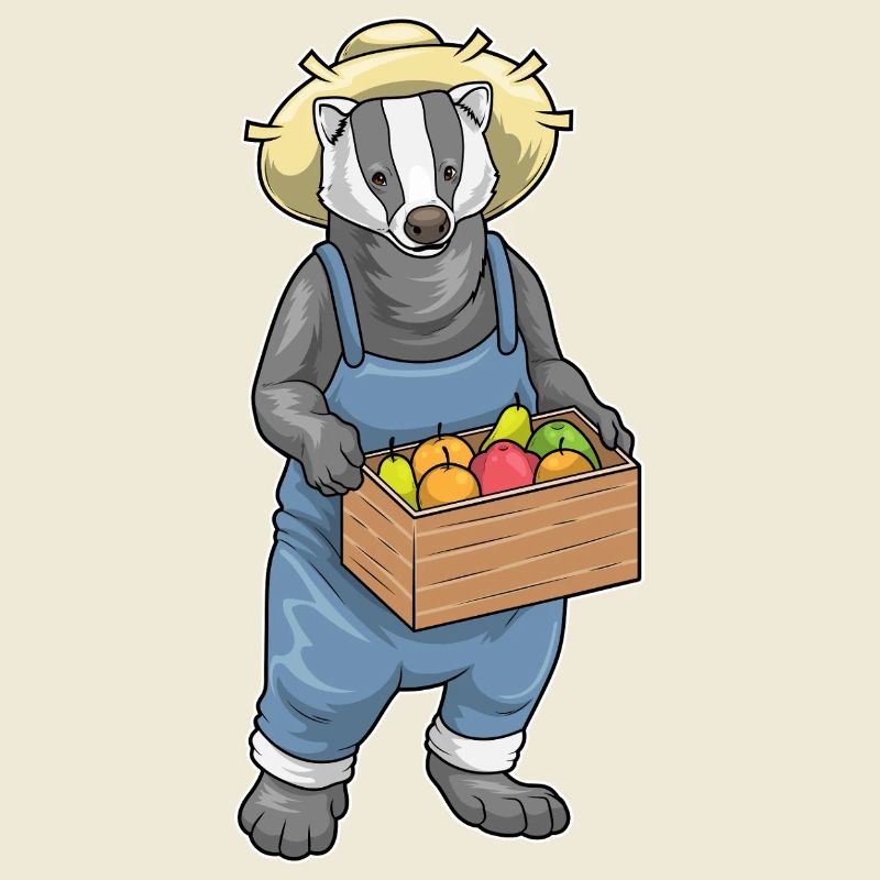 Dachs Landwirt Obst