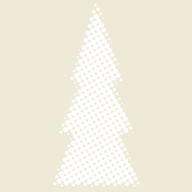 Silhouette du sapin de Noël