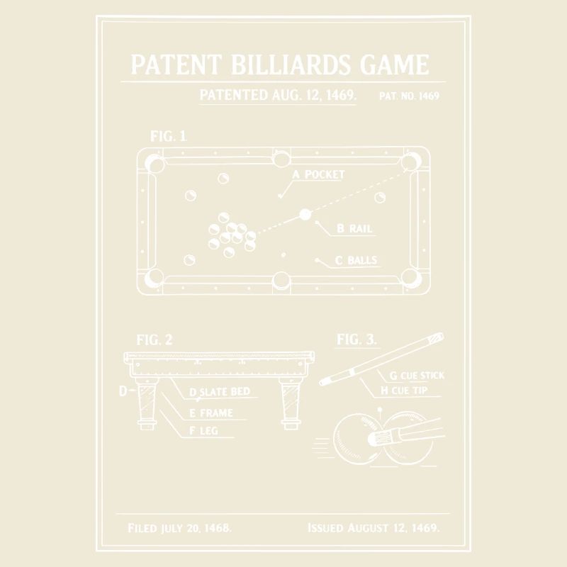 Plan du billard breveté