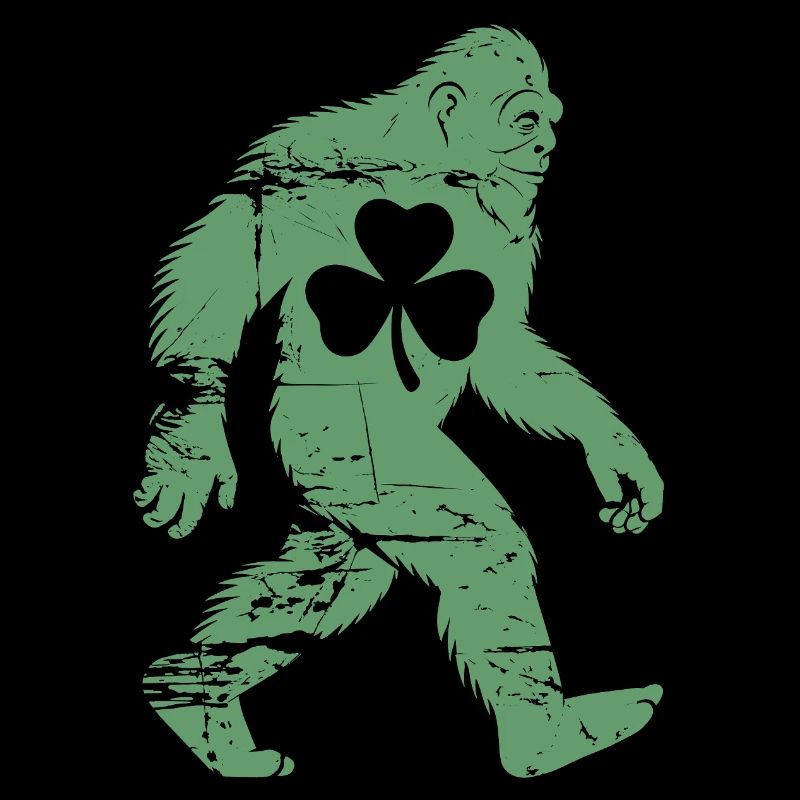 St. Patricks Day Bigfoot-Kleeblatt