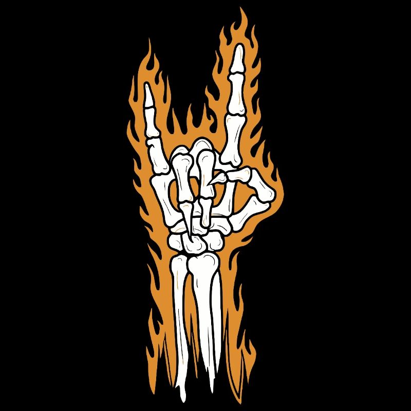 Fiery Rock Hand
