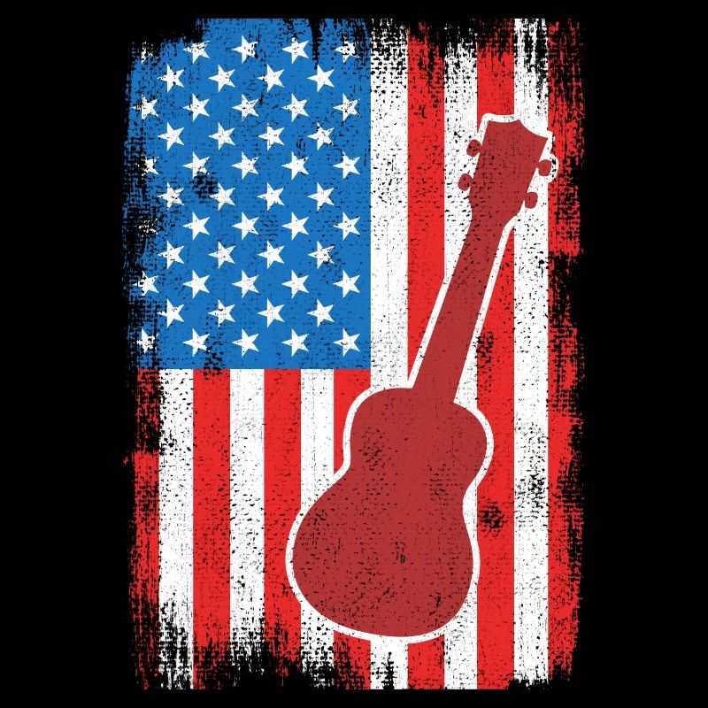 4. Juli USA Ukulele