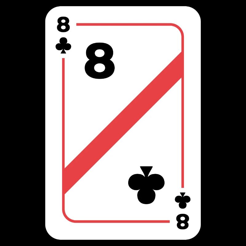 Cross Eight Playing Card Poker Card