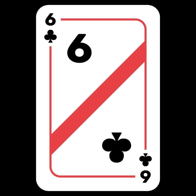 Cross Six Playing Card Poker Card