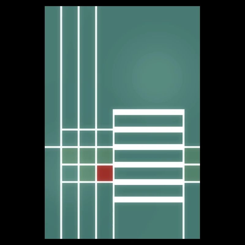 motif de ligne graphique dans le style Bauhaus