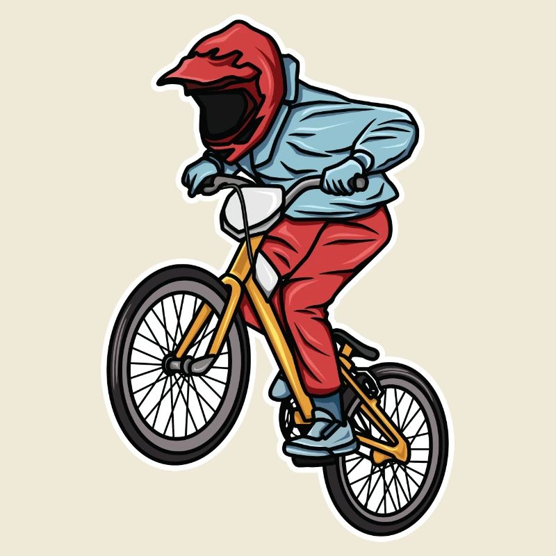 Drôle de garçon de BMX