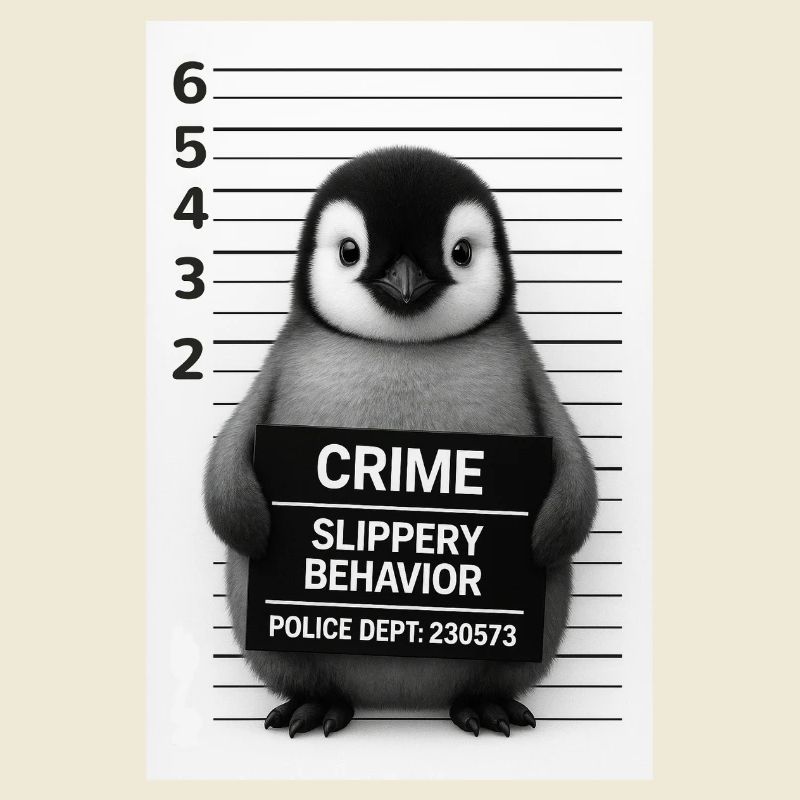 Penguin in the interrogation – Slippery on it