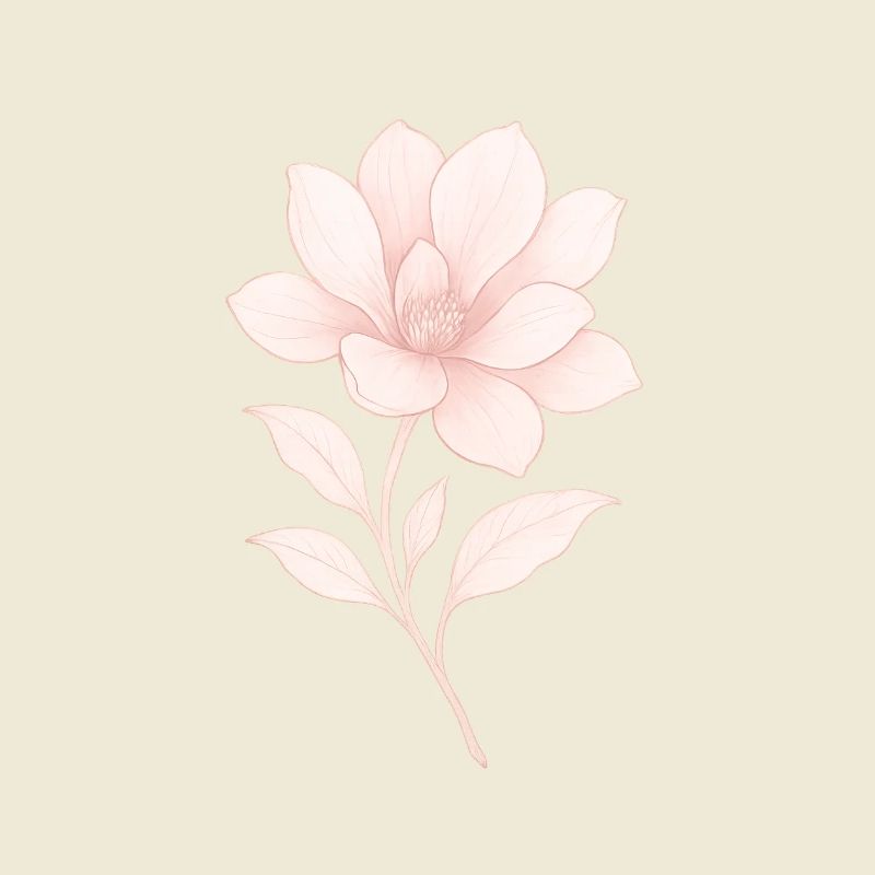 Magnolia rose, Fleur