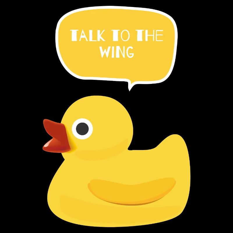 Sprecht mit dem Wing Duck Design