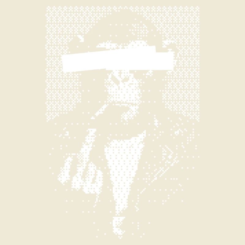 Blindfolded monkey criminal