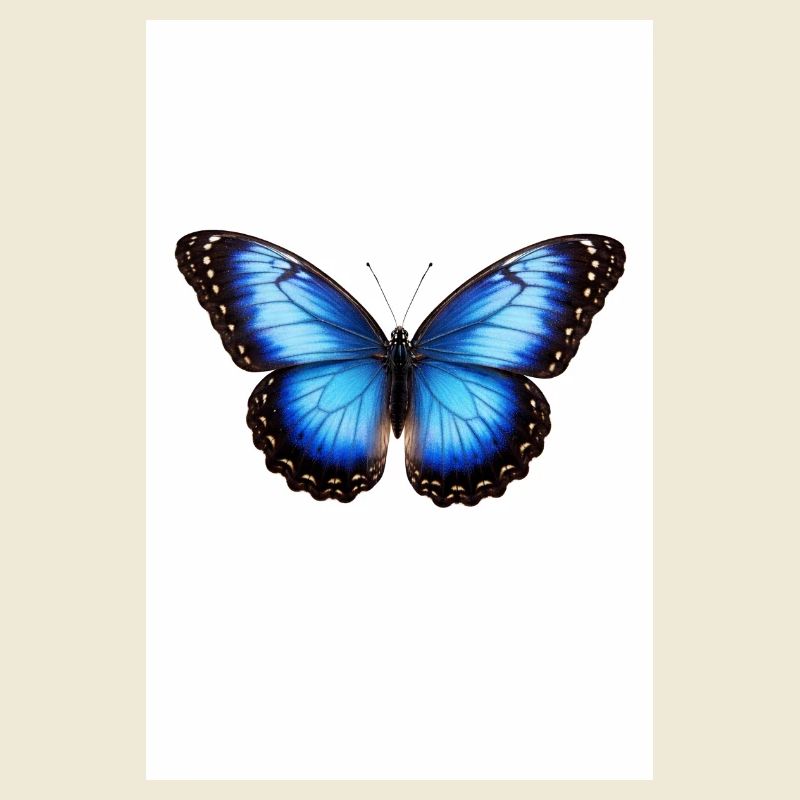 Ailes de papillon bleu