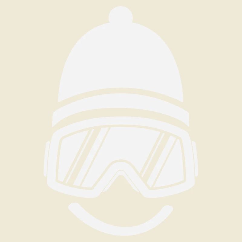 Smileface Ski Goggles Silhouette