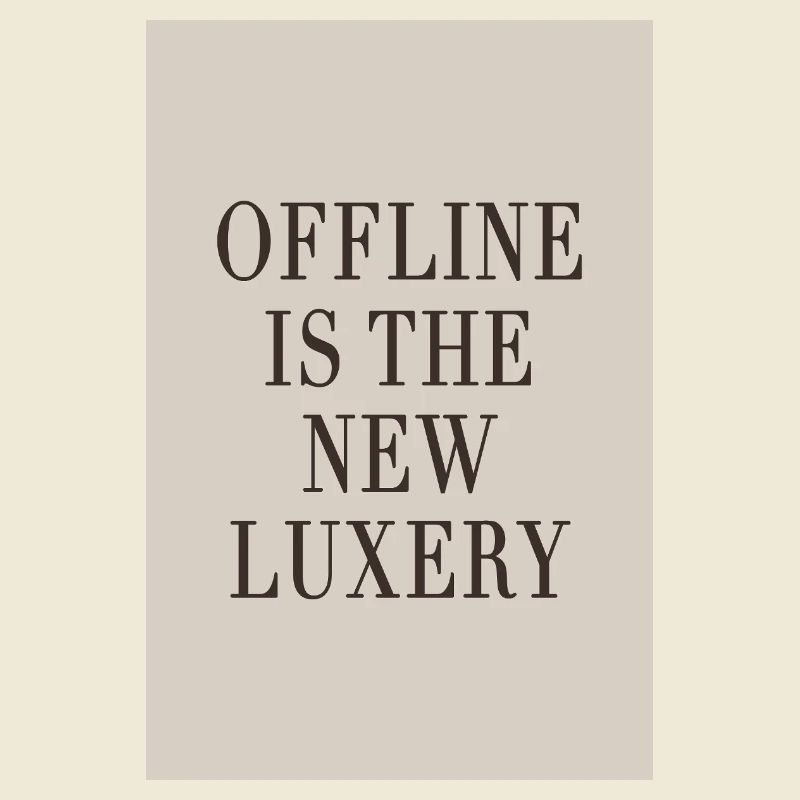Offline ist der neue Luxus – Quiet Luxury