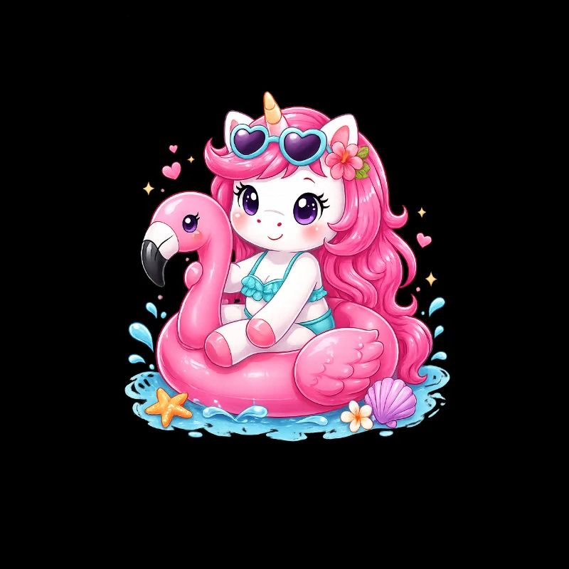 Unicorn flamingo float