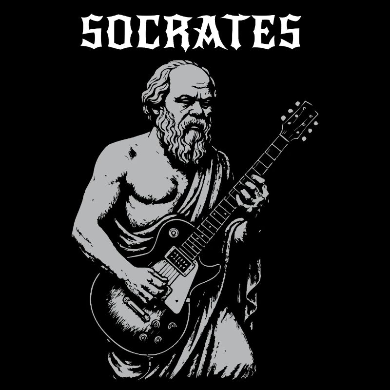 Socrates playing Rock Guitar
