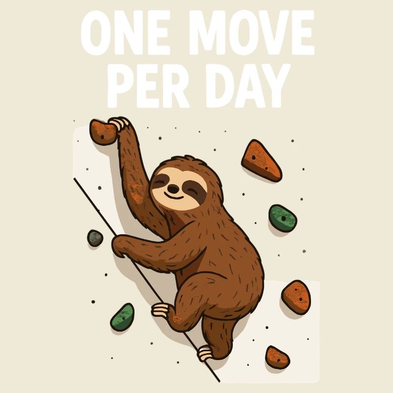 Sloth Bouldering: One Move Per Day Design