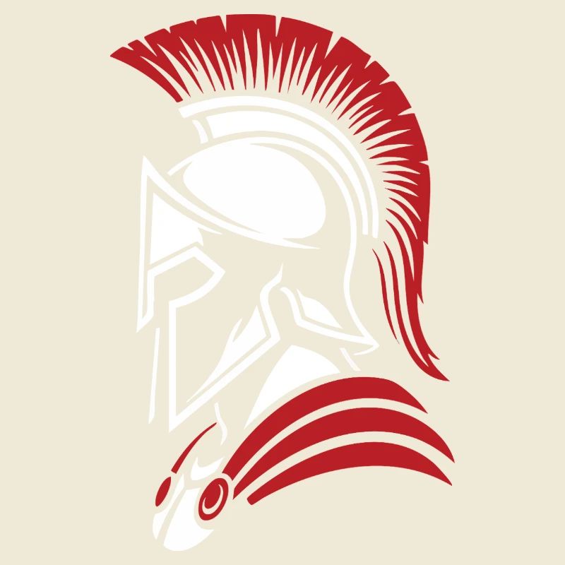 Spartan Noble Warrior Logo Maskottchenporträt