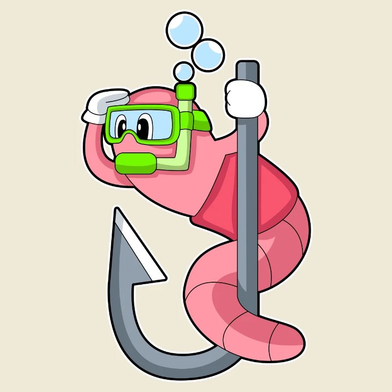 Pêche à l’hameçon Worm Angler