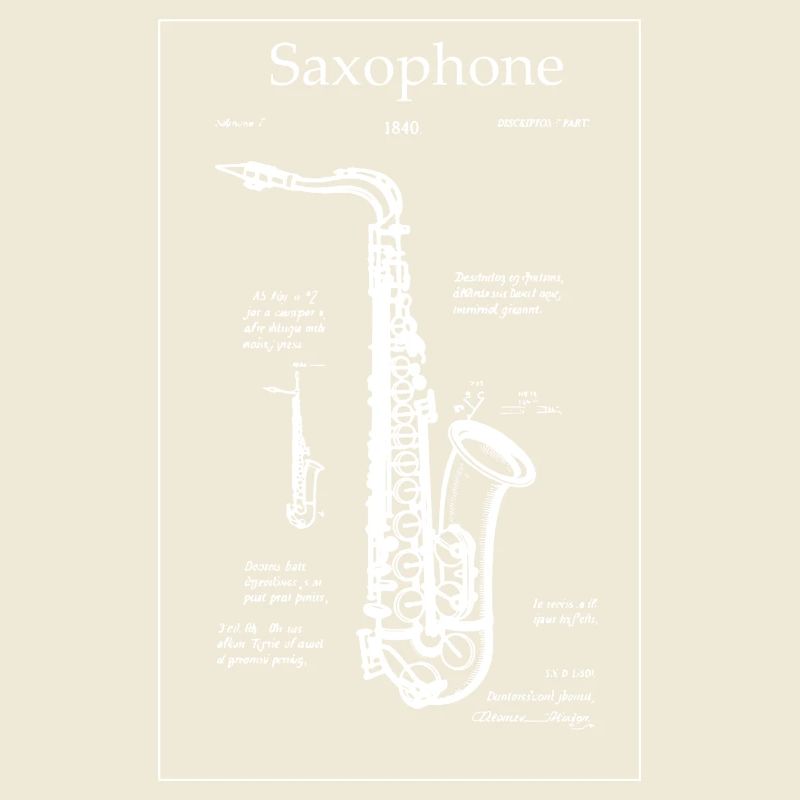 Plan de saxophone noir