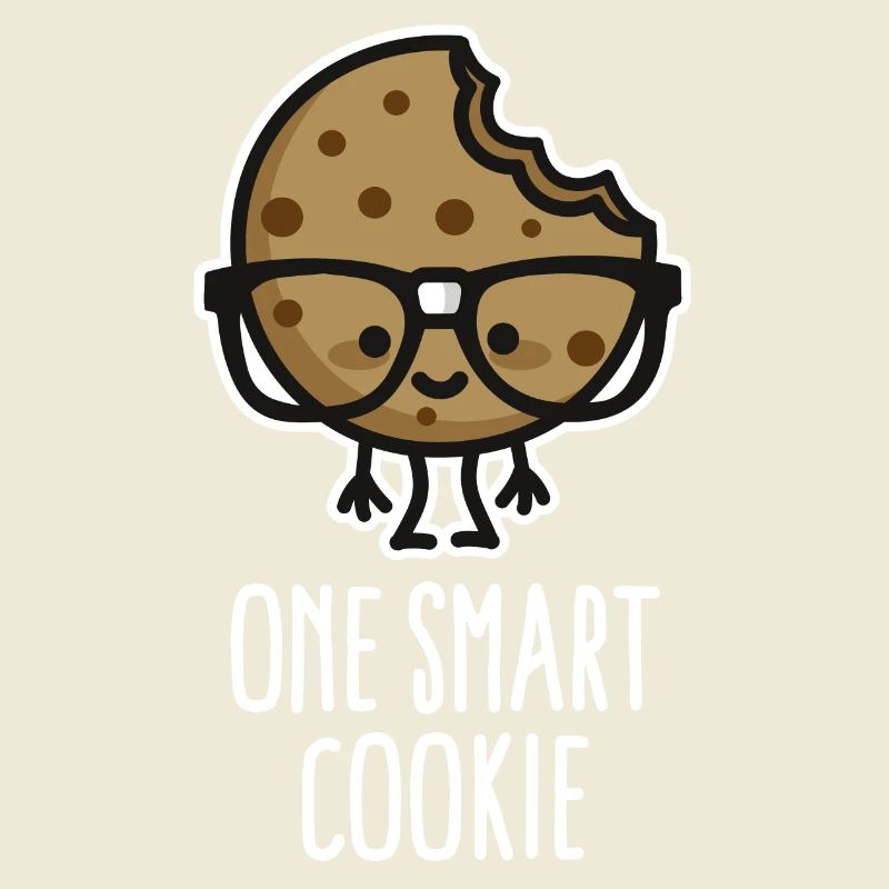 One smart cookie cute nerd geek student school fun