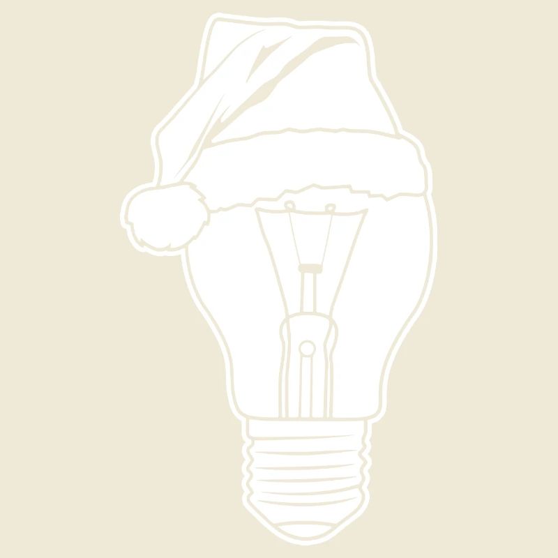 Lampe avec chapeau de Noël