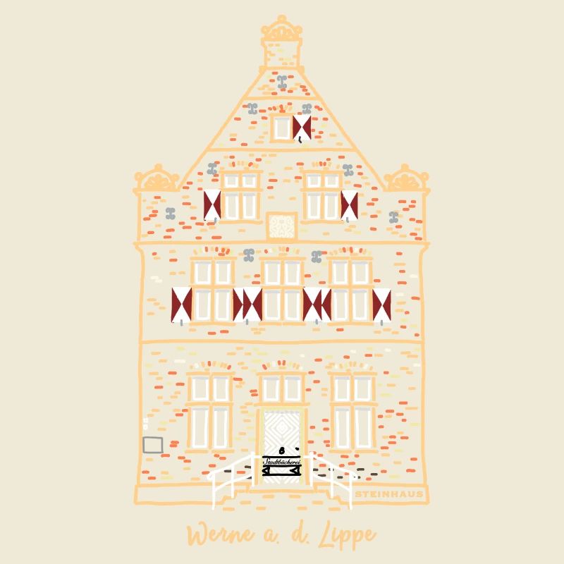 Werne, iconic first stone house, Unna district