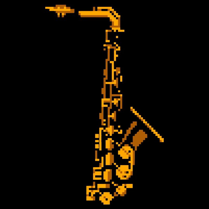 Saxophon Pixel Art