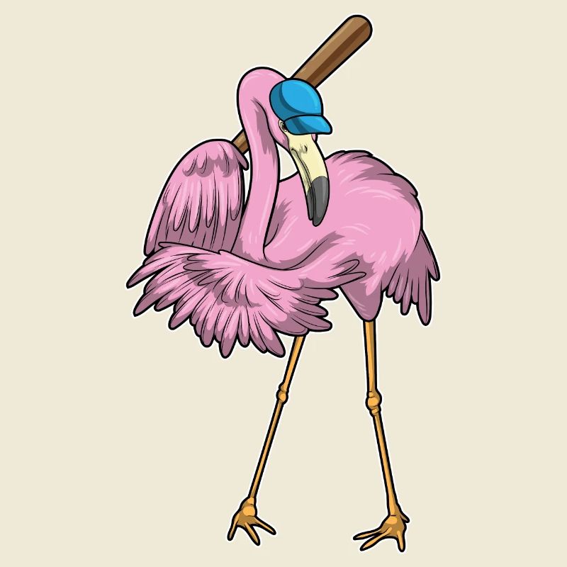 Flamingo Baseball Baseball Bat