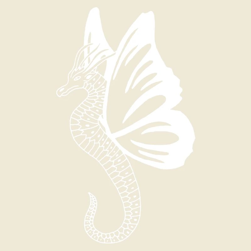 Weißer Schmetterlingsdrache