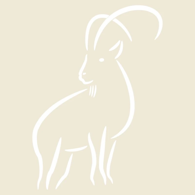 Capricorne dessin à trait