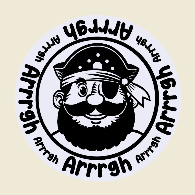 Drôle de pirate avec cache-œil