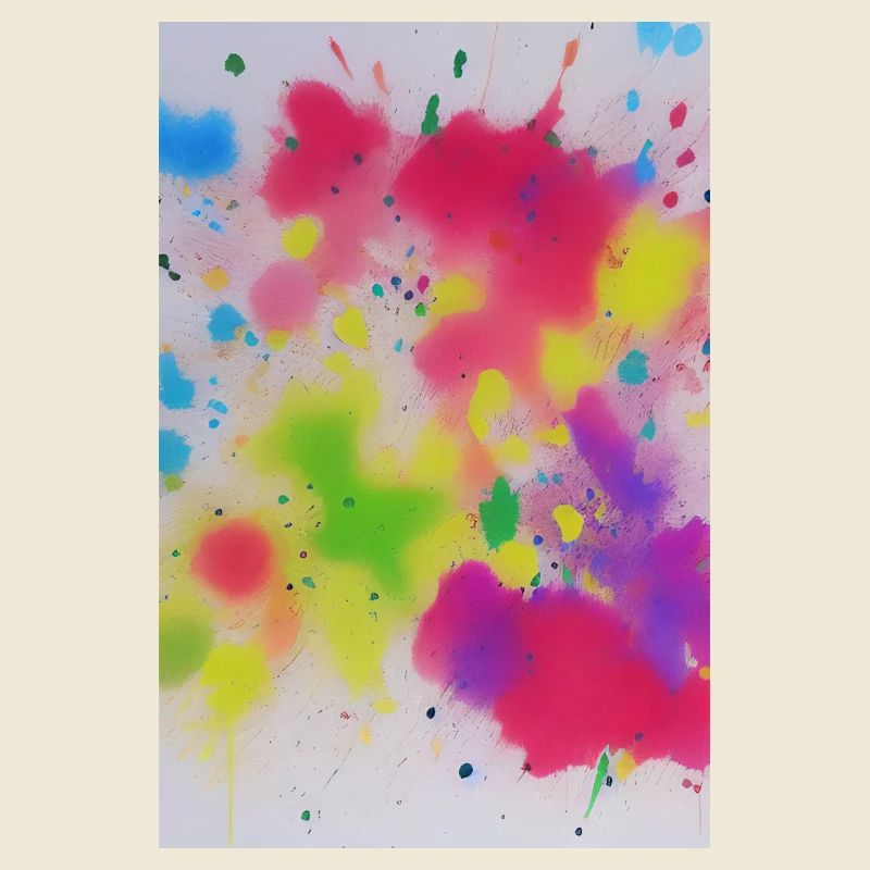 Bunte Farbspritzer