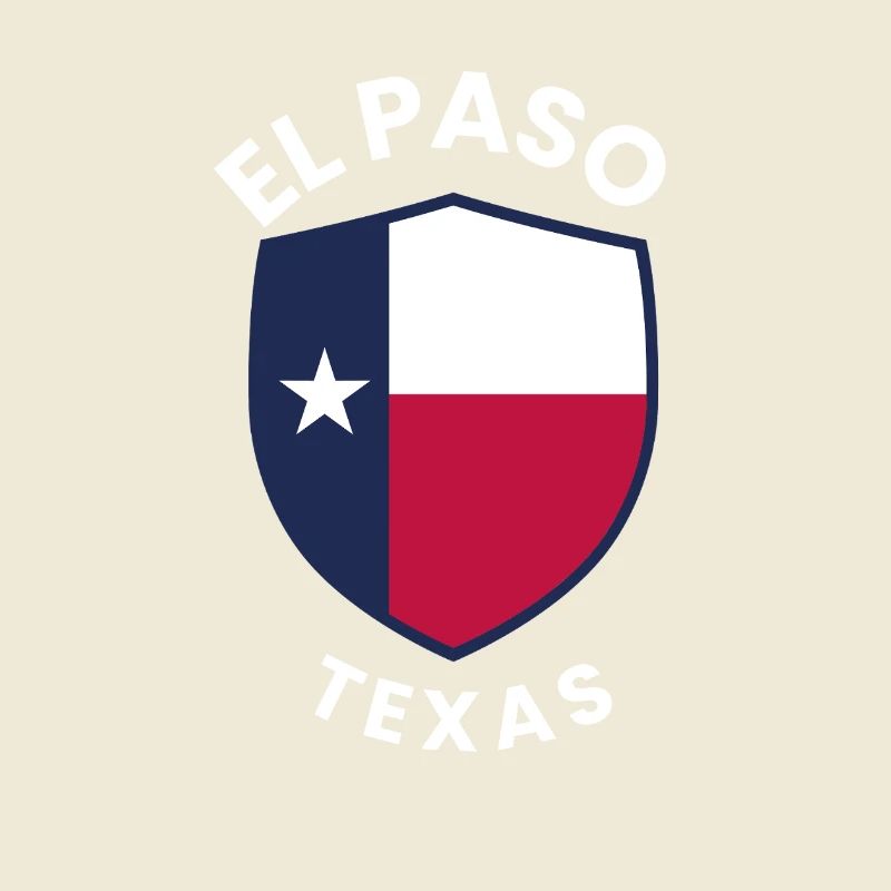 Drapeau du Bouclier du Texas d’El Paso