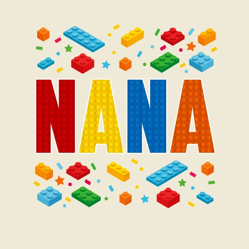 Nana brique constructeur grand-mère créative amant de blocs