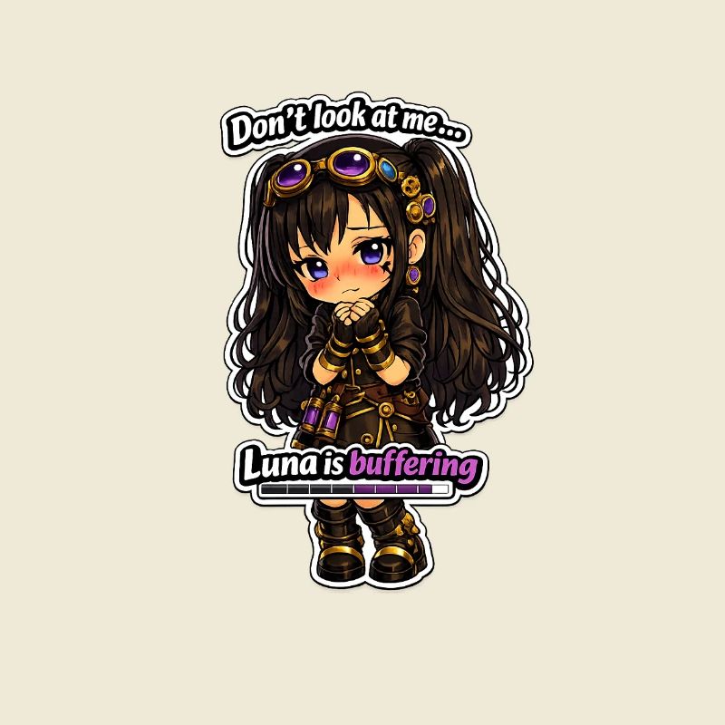 Luna Buffing Chibi Steampunk