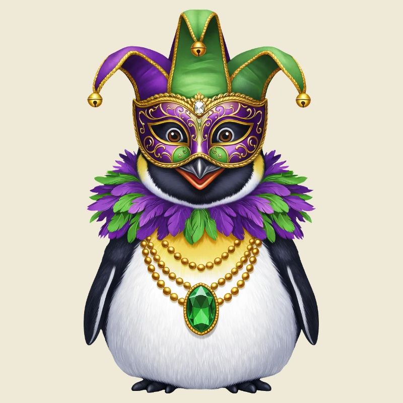Carnaval élégant du carnaval du manchot