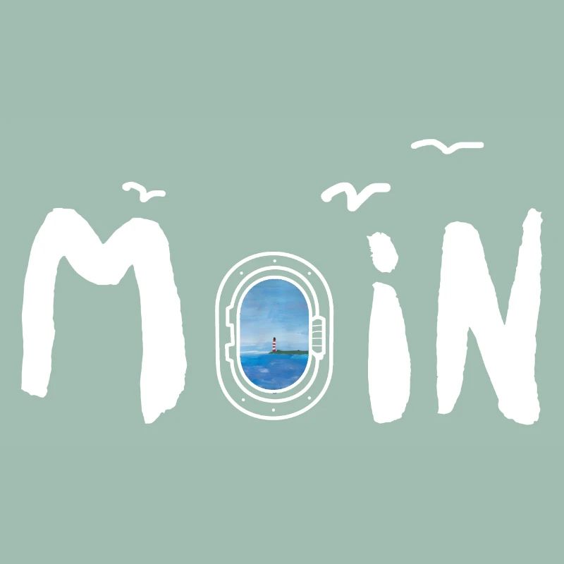 Moin Meer Leuchtturm Möwe