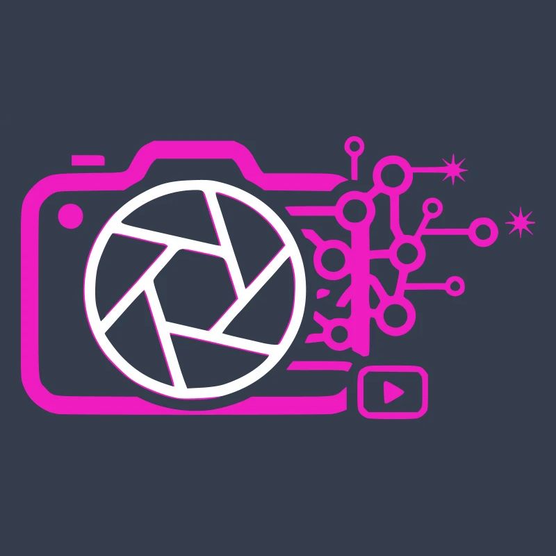 Digital Camera AI Art Tech Vector