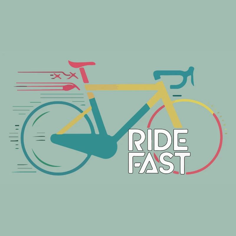 Conception d’impression de vélo de vitesse vive