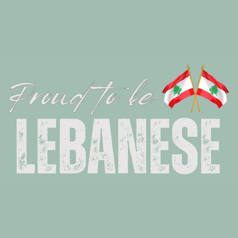 Libanese stolz, ich liebe den Libanon