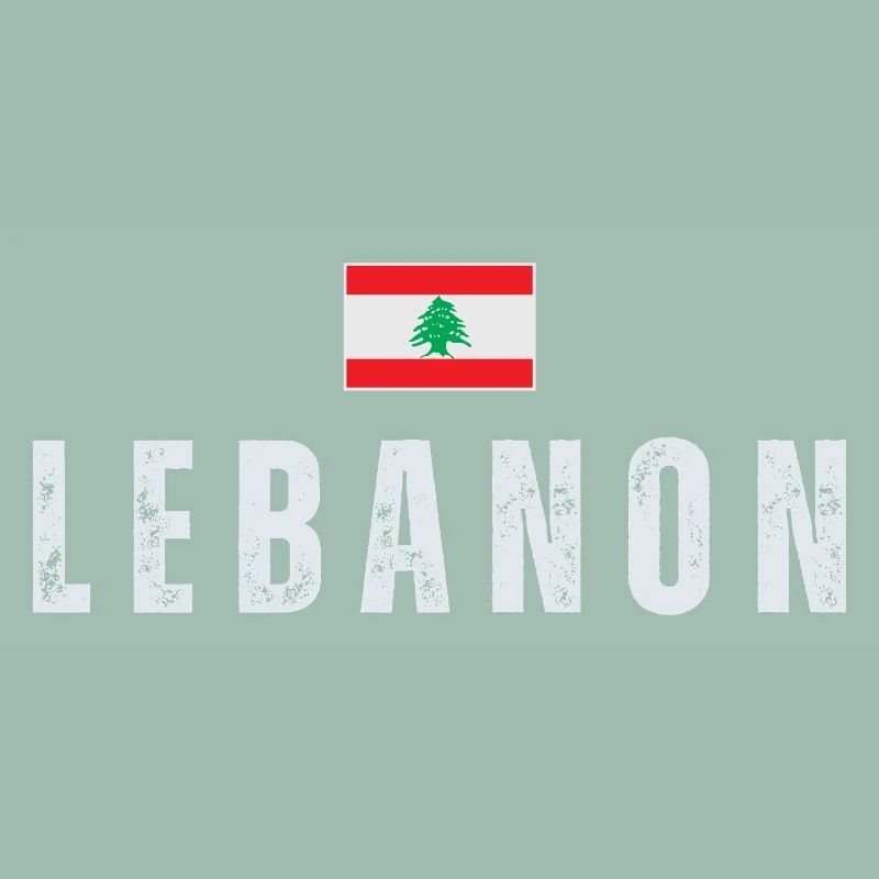 Fier drapeau libanais du Liban