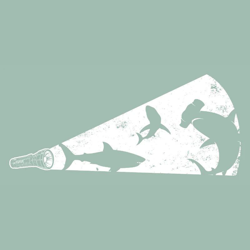 Mégaphone silhouette de requin