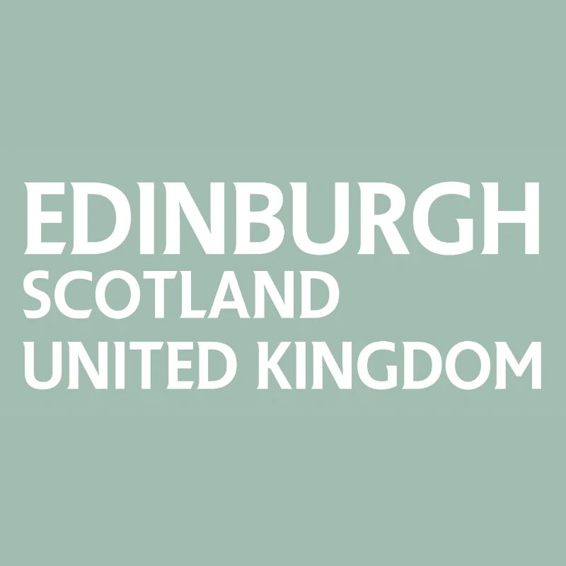 Édimbourg – Écosse Textdesign