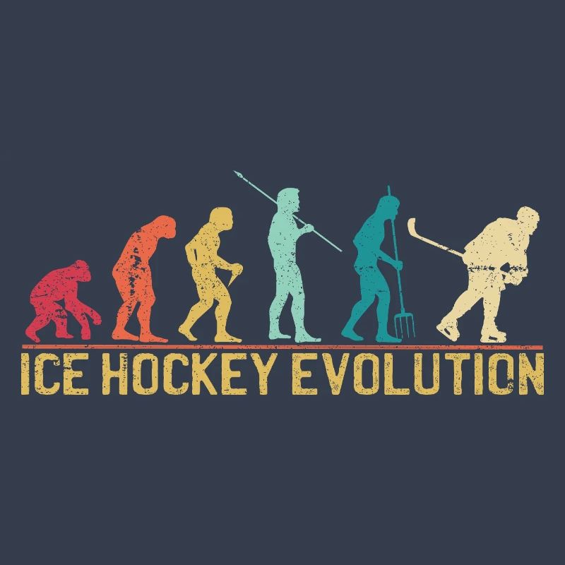 Hockey Evolution Silhouette Design